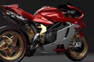 The new Superveloce 1000 Serie Oro is supposed to remind you of old-school MotoGP racers. Photo: MV Agusta