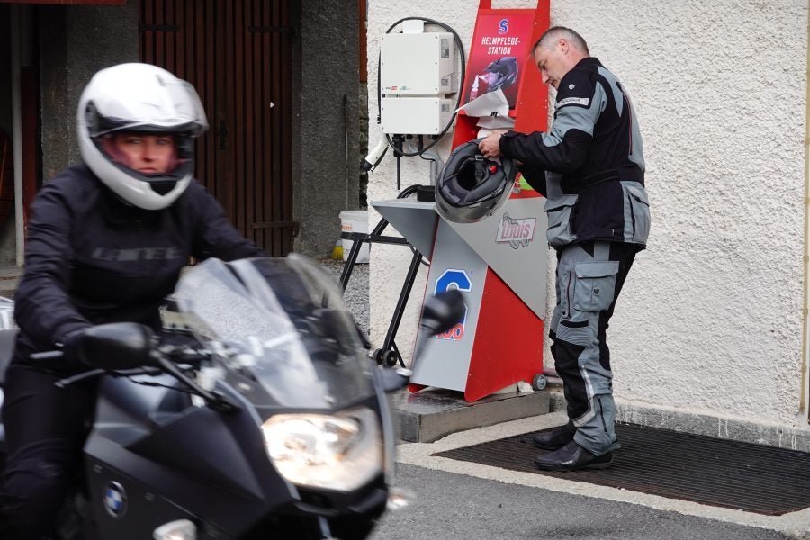 A clean helmet is a priority at MoHo hotels.
