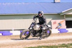 Flat track riding in Weedsport, New York.